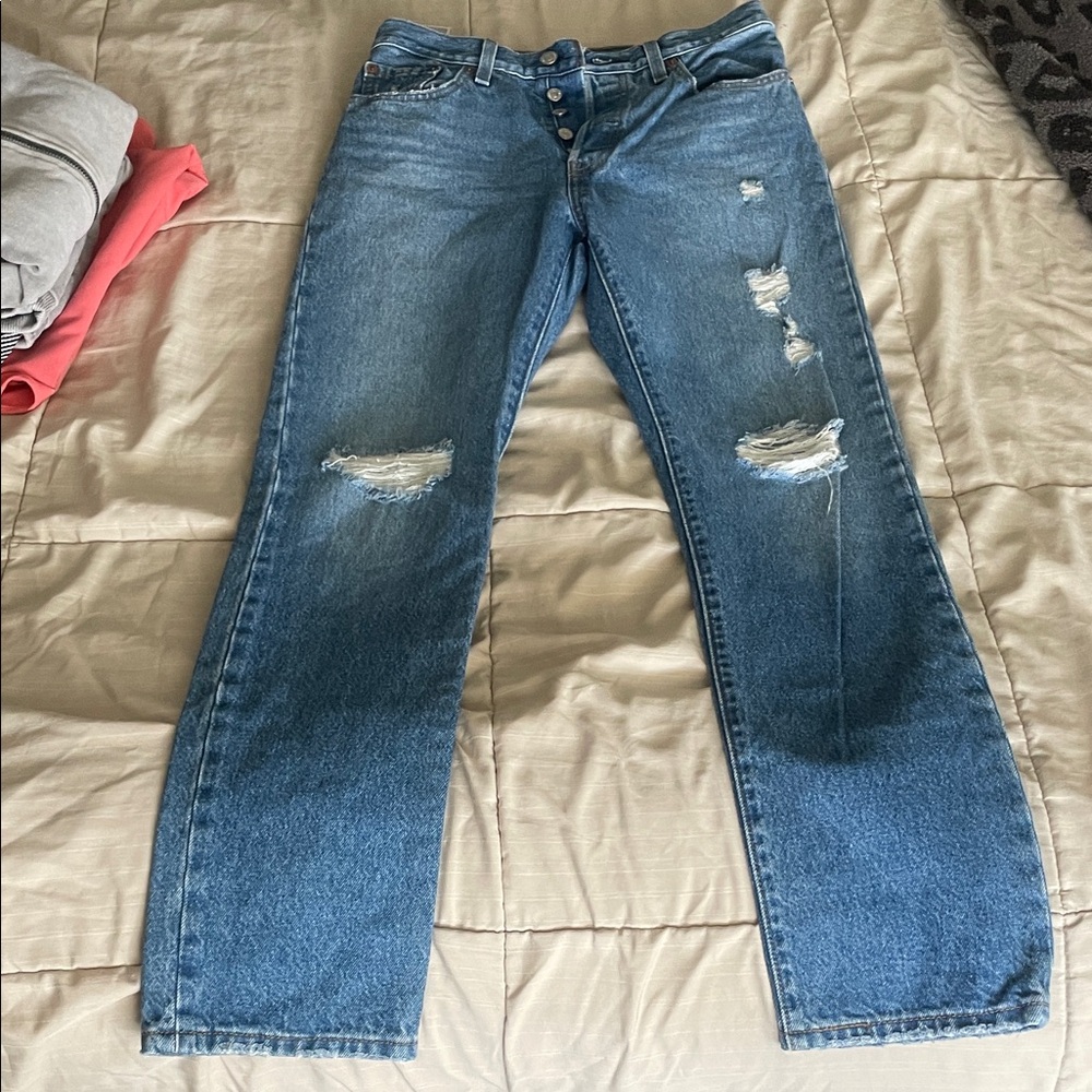 Levi's Blue Straight Leg Women's Jeans
